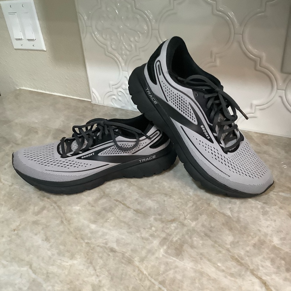 Brooks Gray and Black Athletic Shoes